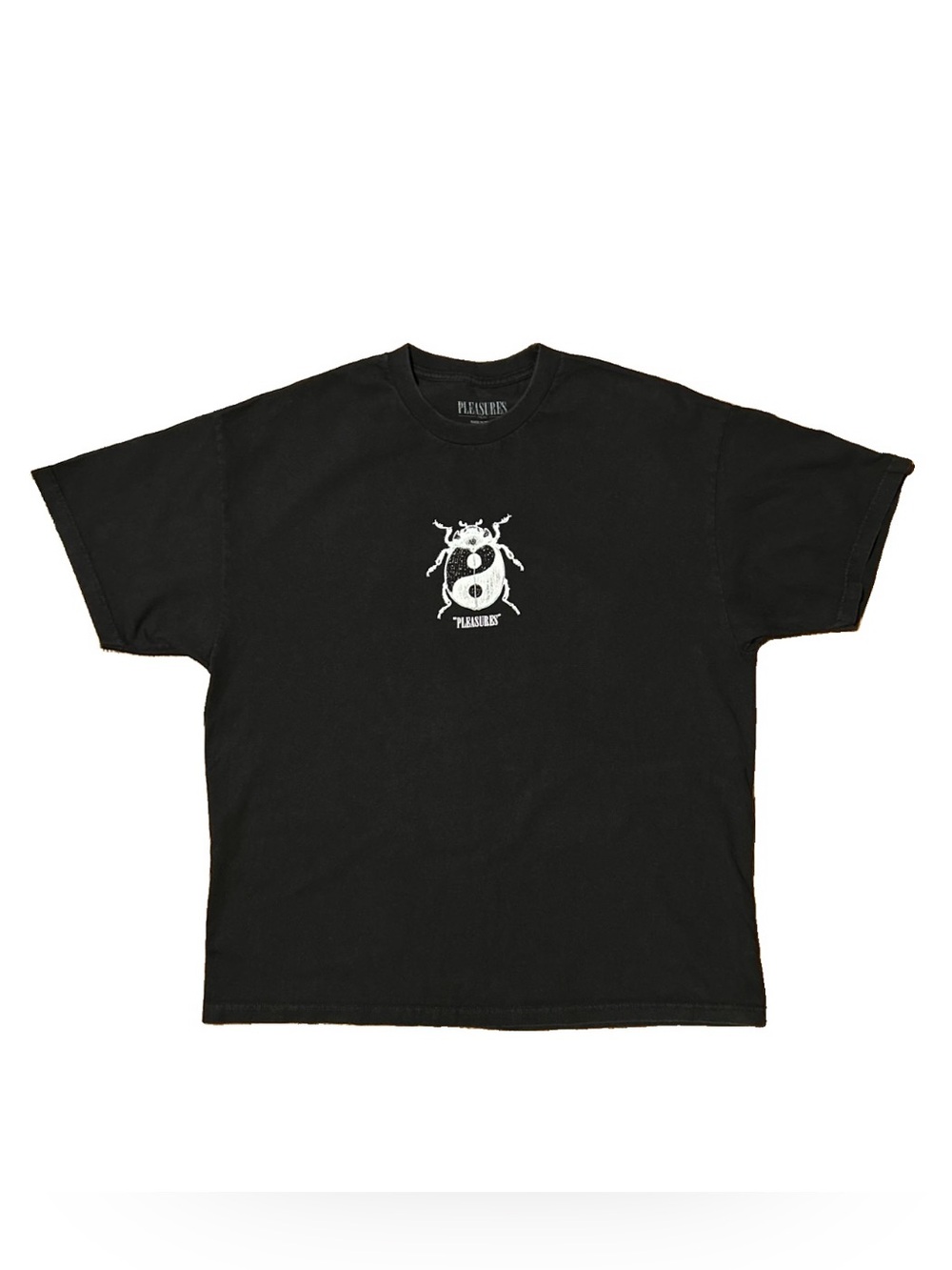 PLEASURES Yin Yang Beetle T-Shirt Black XXL Ladybug Graphic Streetwear Lightly